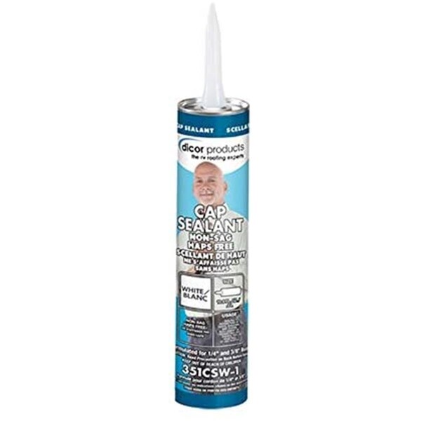 Dicor 351CSW1 White Cap Sealant, 10 oz Tube DI324969 - main